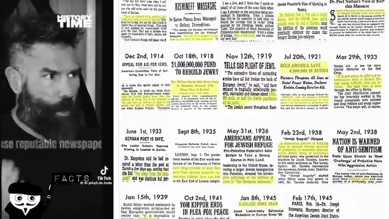 “That 6 million figure was used something like 256 times before world war 2 even started. Then you look at the Jewish Census, and you see their population figures increased after world war 2 - Dan Bilzerian