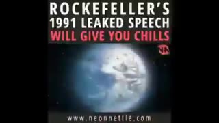 This Speech by Rockefeller Will Send Chills Down Your Spine (1991)