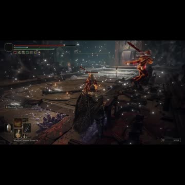 Elden Ring NG+1 | Red Wolf of Radagon boss fight co-op w/2 summoned players #eldenring #short