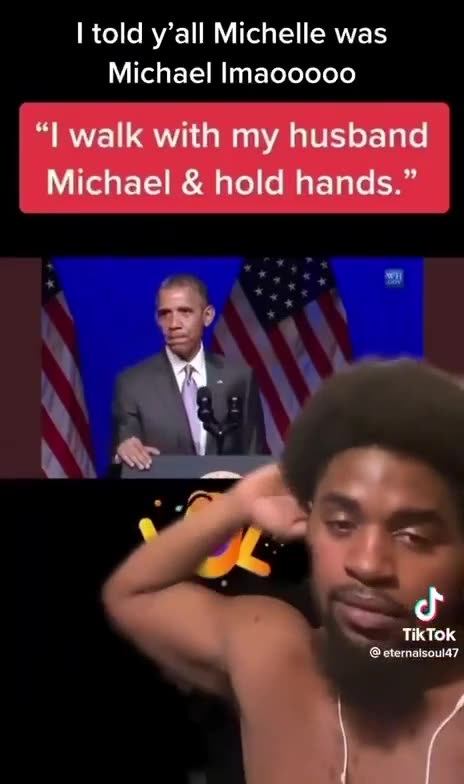 I walk with my husband Michael & hold hands