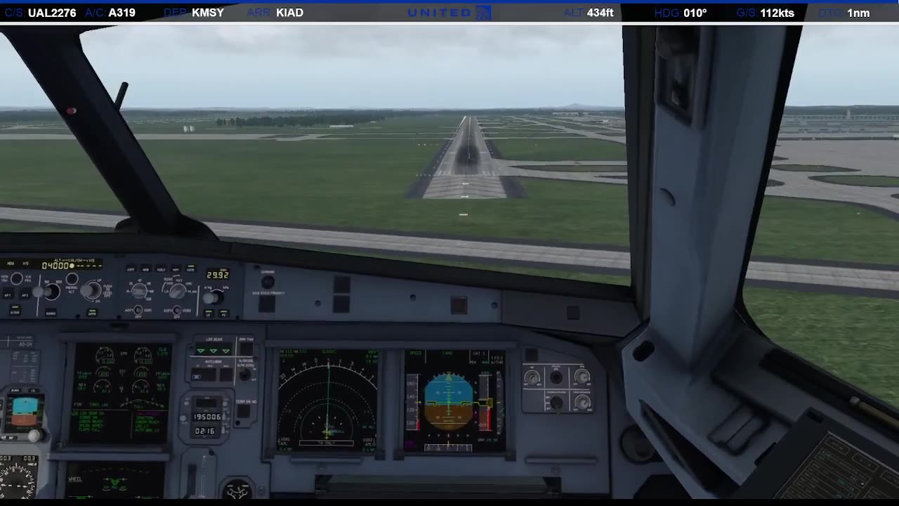 Landing at Washington [REDACTED] (KIA[REDACTED])