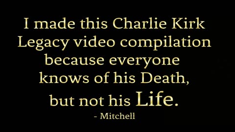 Charlie Kirk Legacy (09-10-25)