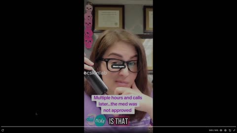 American doctor films herself trying to get approval for a patients medication