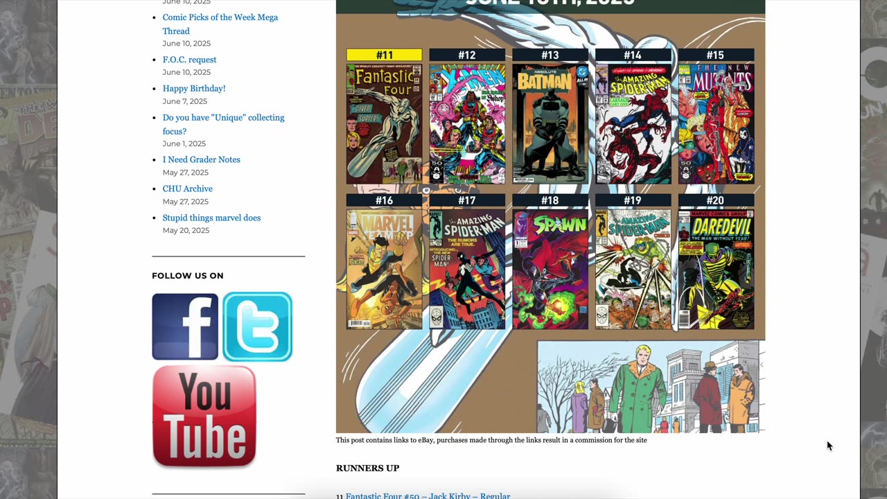 NEW COMIC BOOK RELEASES, SPECS & NEWS - June 25th, 2025