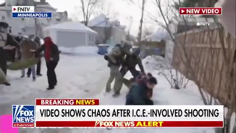 Video shows chaos in Minnesota after an ICE-involved shooting.