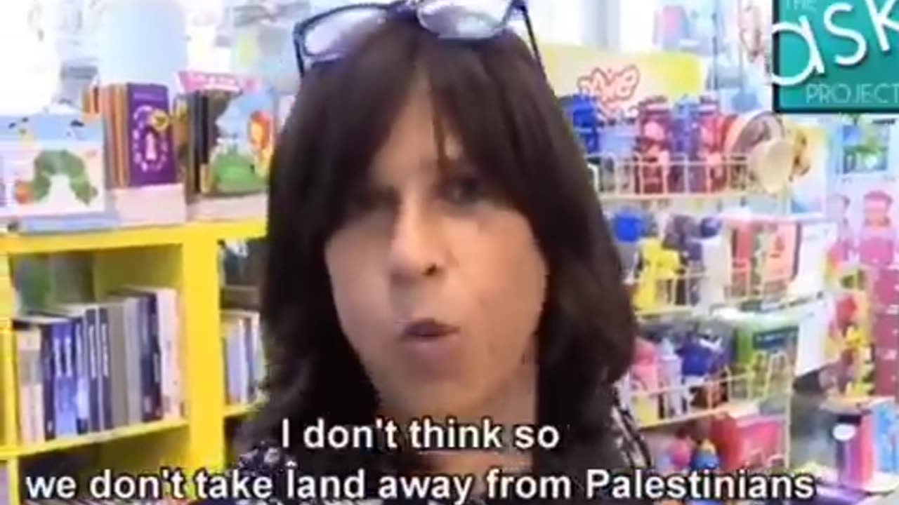 Asking Israeli Settlers why do you steal Palestinan land? Its ours, its our birthright