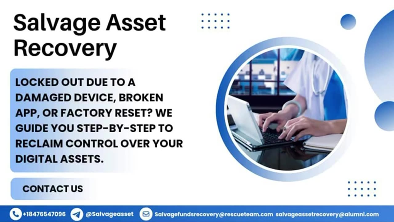RECOVER YOUR CRYPTO WITH A TRUSTED RECOVERING EXPERT CONNECT WITH-SALVAGE ASSET RECOVERY