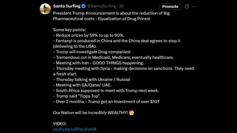 Santa Surfing - Trump Moves - Market Surges! World reset Tippy Top! Much more! 5-12-25