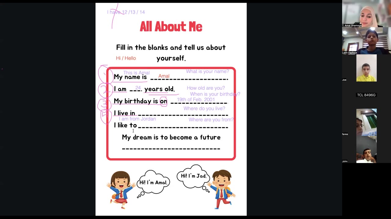 Introducing yourself Class (3)