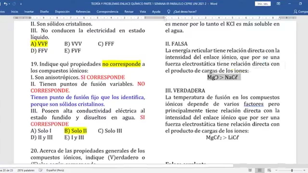 EUREKA CICLO PARALELO | Semana 05 | Química S1