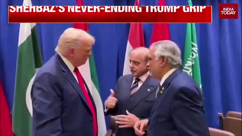 Donald Trump in Awkward Handshake With Pakistan PM Shahbaz Sharif on Global Stage | India Today