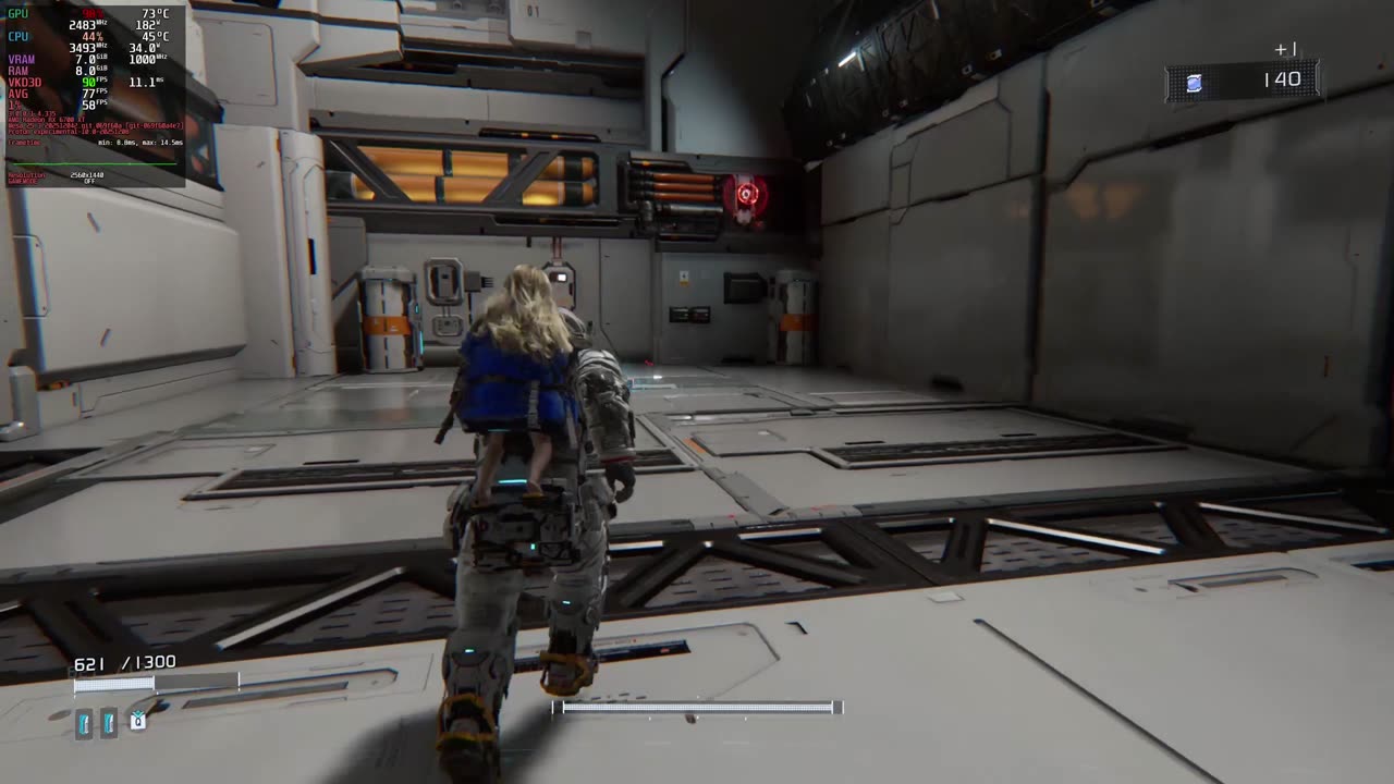 Pragmata Demo on linux rx 6700xt 1440p