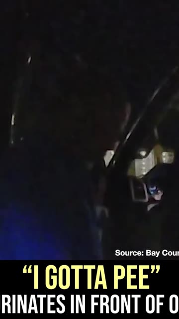 "I Gotta Pee" Man Decides to Urinate in Front of Police Officer