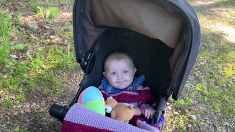 This Baby's First Nature Adventure Will Make You Smile! Baby Kayla