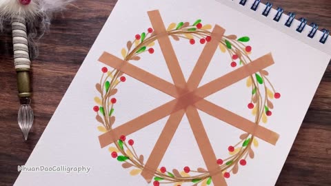 DIY Simple Assignment Front Page Design - Art #2 | Notebook Cover Design | NhuanDaoCalligraphy