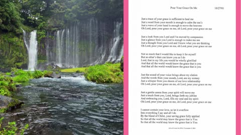 Pour Your Grace On Me, Lyrics from The Greatest Love Worship Album