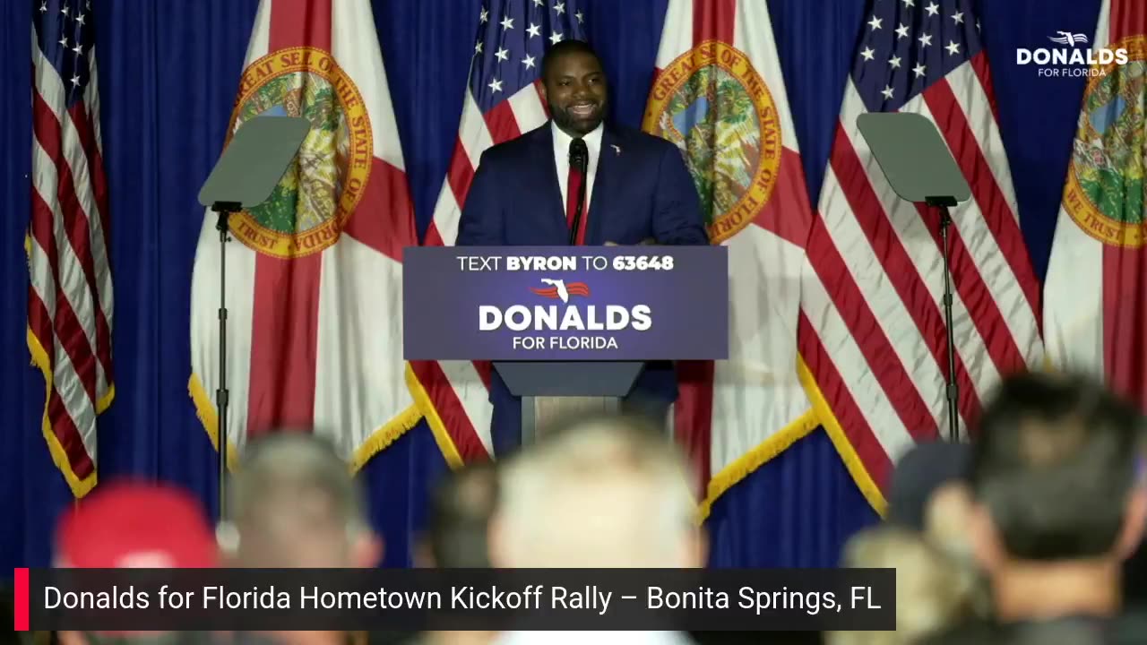 Byron Donalds: I refuse to bend to the mob, I will not back down, I stand proudly on my record