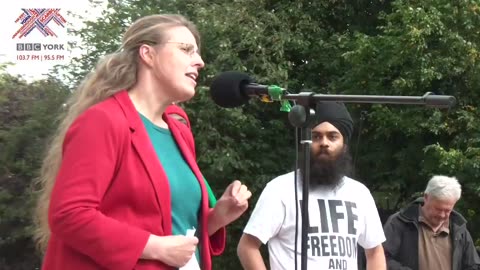 York Central MP Rachael Maskell told a 'Refugees Welcome Rally'