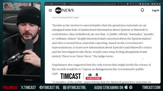 Judge Blocks Trump From Releasing Epstein Testimony, CNN Says Trump Was Right | Tim Pool
