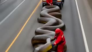 Trending: Rescuers save reindeer from giant anaconda