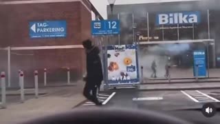 Savage diversity attack people and stores with fireworks in Denmark