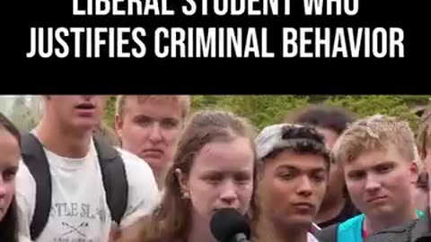 Charlie Kirk Shuts Down Liberal Student Who Excuses Criminal Behavior