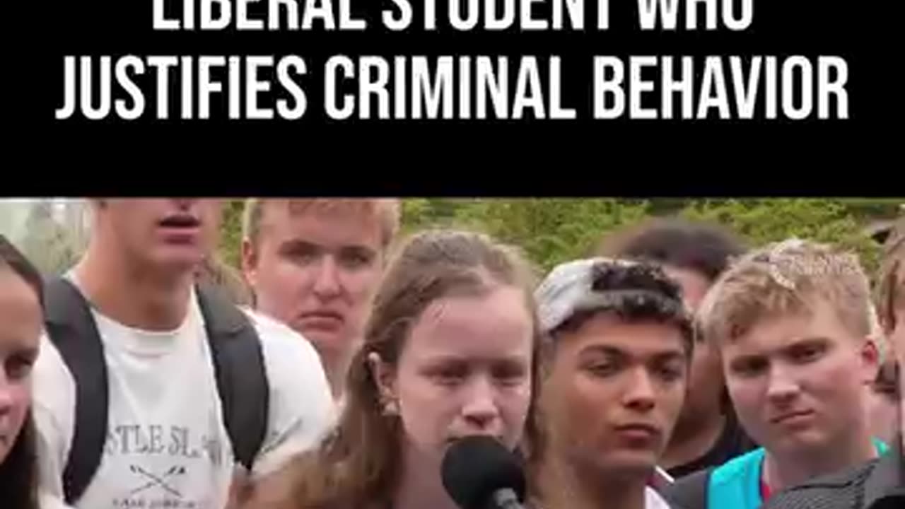 Charlie Kirk Shuts Down Liberal Student Who Excuses Criminal Behavior