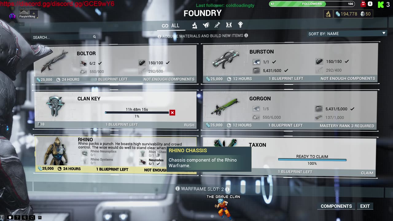 MAFIOSO Live: Grinding on Warframe