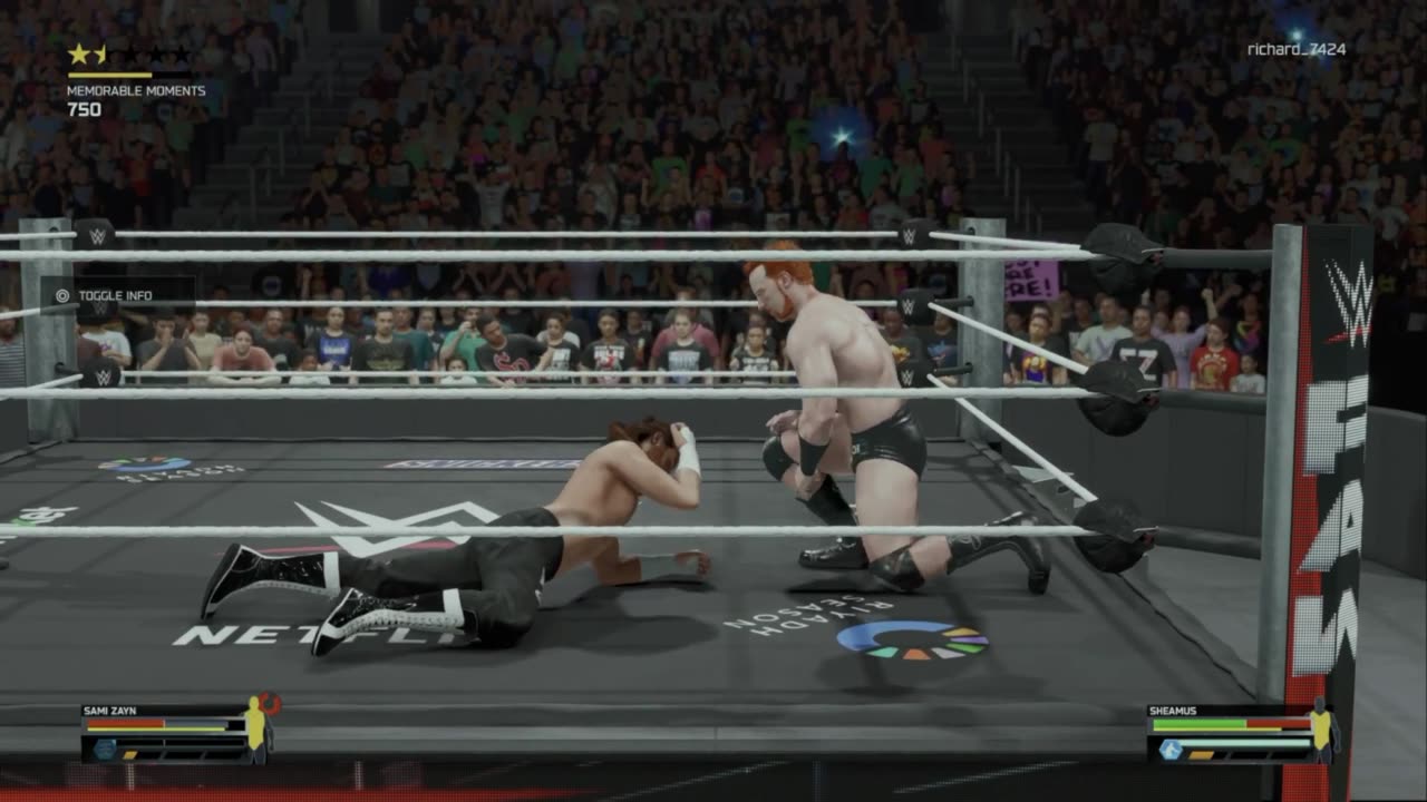 wwe 2k25 146 universe Sami Zayn VS Sheamus