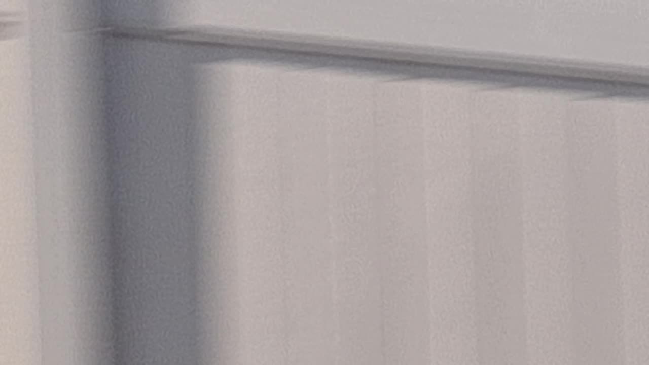 A "layer of clouds" coming across the horizon