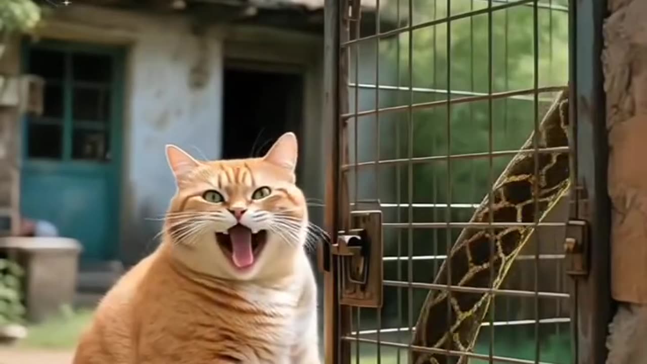Cat &Snake eat Rat🐱