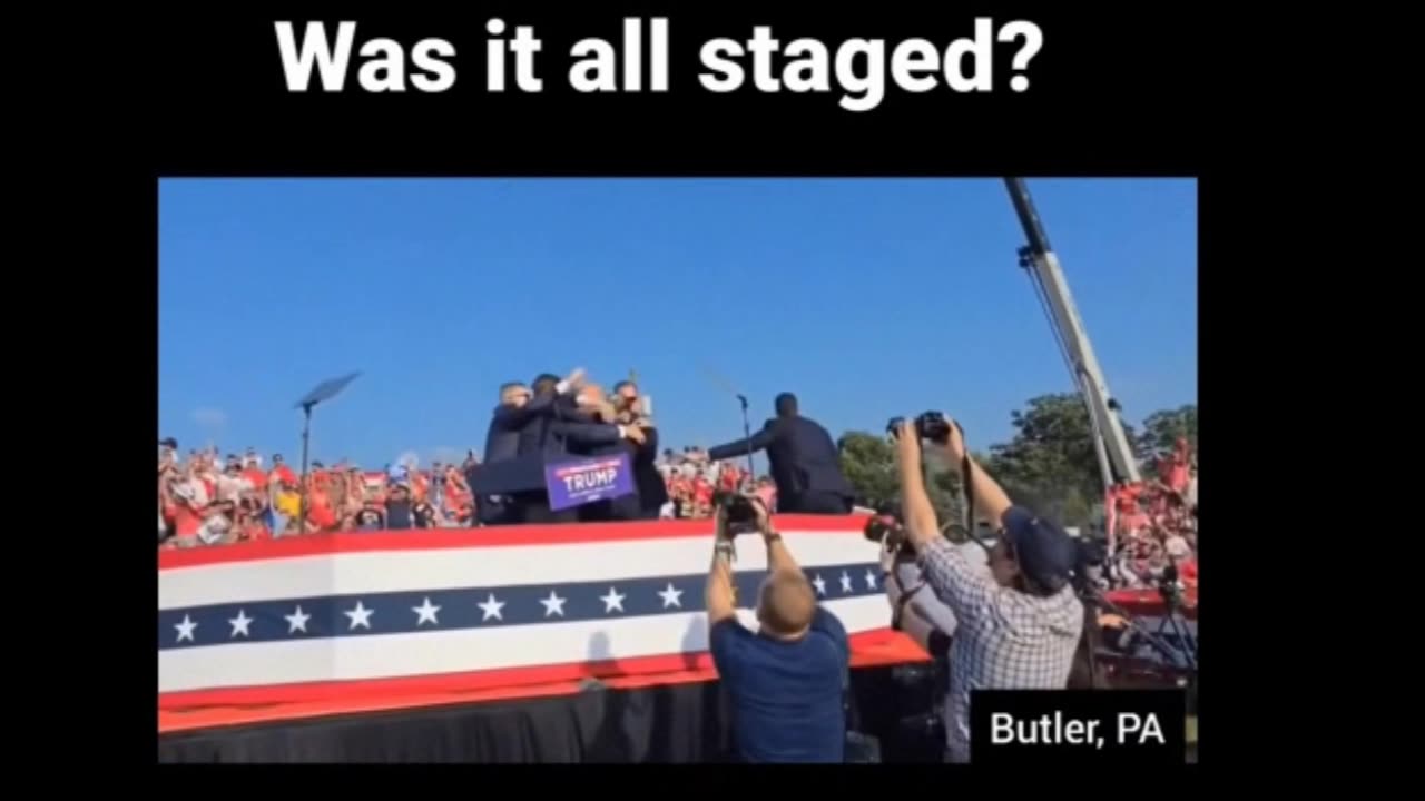 Trump's Fake Assassination clear as day