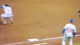 Cubs player gets doinked in the head