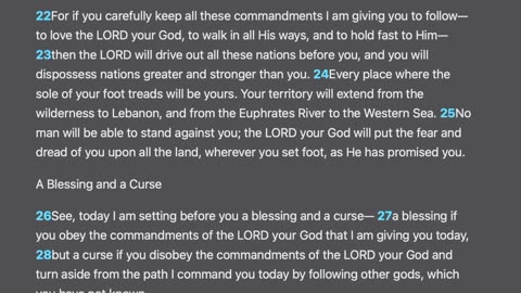 Deuteronomy 11