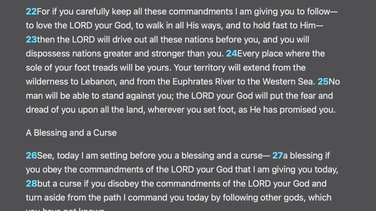Deuteronomy 11