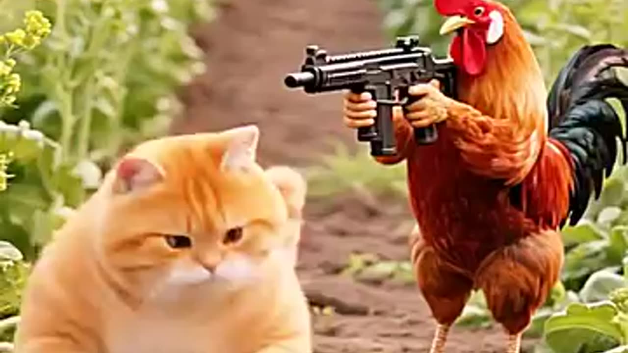 Unexpected Wake-Up Call! 😂🐔
