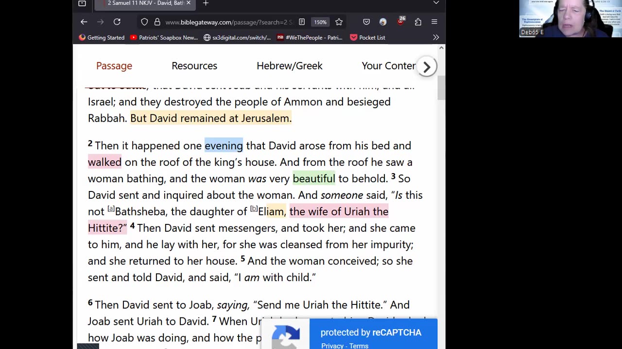 Journey Through The Bible -- 2 Samuel 11-12 King David's Sin And Consequence 05132025