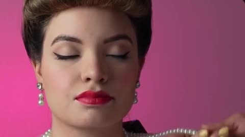 1950s Glamour Photoshoot | ASMR Vintage Hairstyle & Makeup Unintentional Triggers