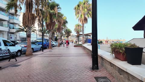 Carvajal, Fuengirola 🇪🇸 Charming Coastal Town & Beachfront Promenade [4K]