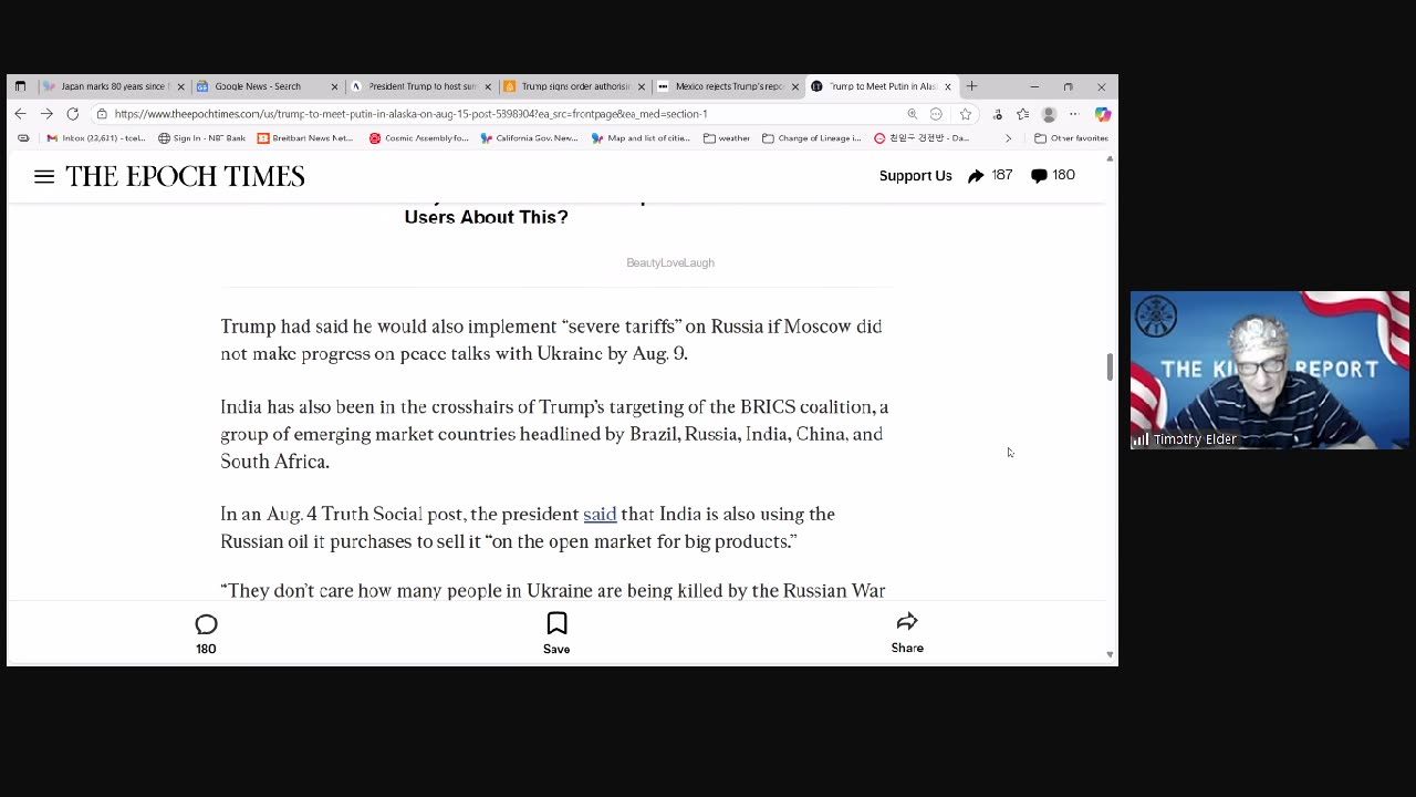 The King's Report 08/09/2025