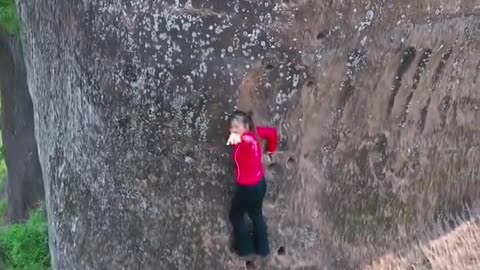 The Danxia mountain trail