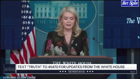 Press Secretary Karoline Leavitt Briefs Members of the Media ~ November 4 2025