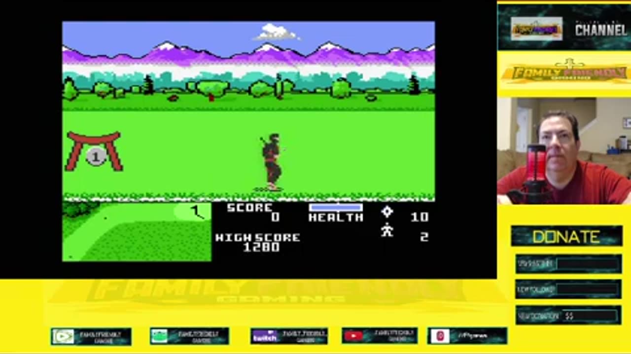 Ninja Golf Atari 7800 Gameplay