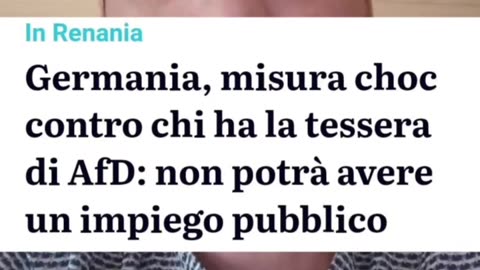 Hai la tessera di AfD? In Germania potrebbero impedirti di lavorare nel settore pubblico.