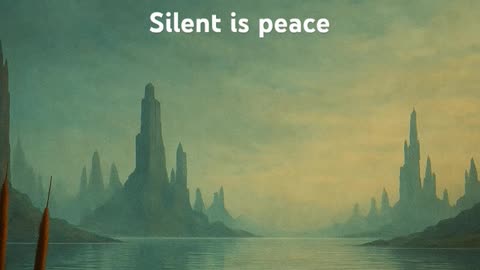 Silence is peace ☮️