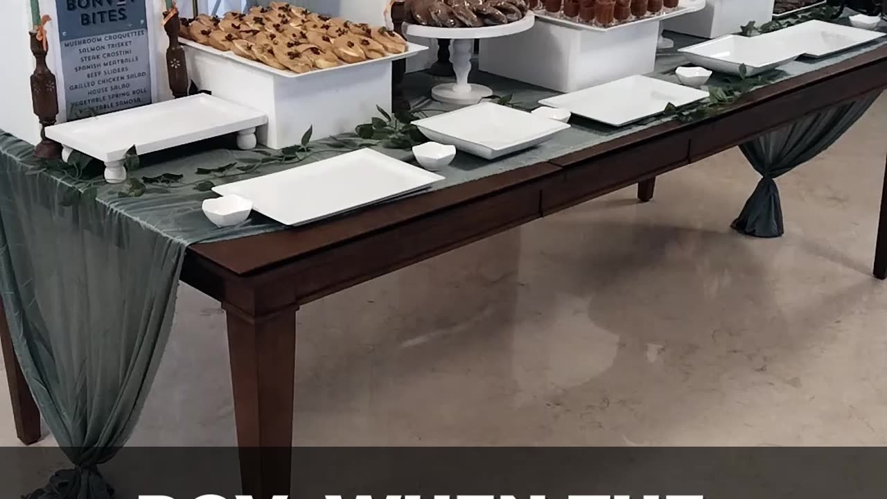 Watch this Canapé Station transform — styled by the best event planner in Dhaka.