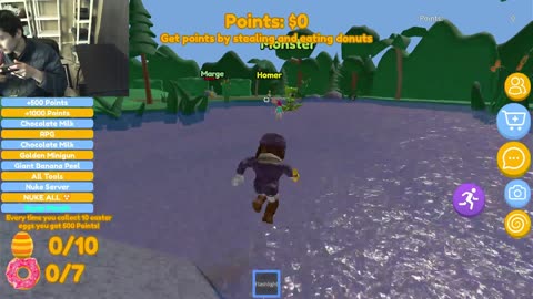Roblox Hungry Simpsons Game (Survival-Genre Roblox Game) Gameplay Part #1 With Live Commentary