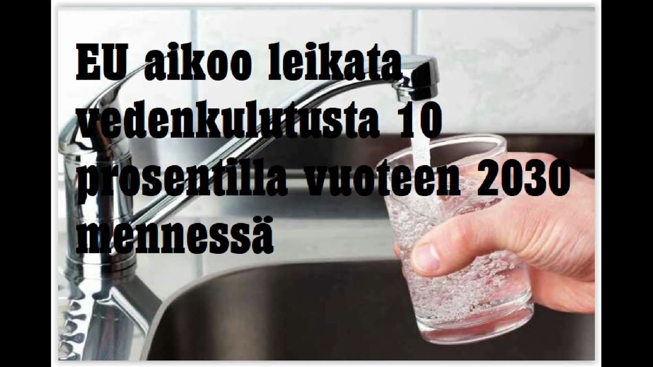 EU aikoo leikata vedenkulutusta 10 prosentilla vuotaan 2030 mennessä