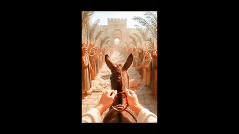 "¡Hosanna! Rey Jesús Entra ✨ #Jesús #ReyDeReyes #DomingoDeRamos #Fe