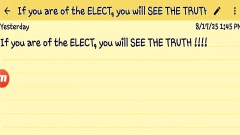 IF YOU ARE OF THE ELECT, YOU WILL SEE THE TRUTH !!!! - Prophecy144